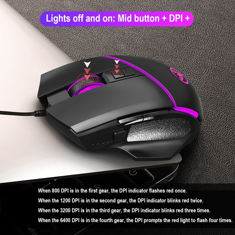 HXSJ V100 + A876 Mobile Game One Hand Wired Keyboard + Mouse Set - free shipping - PMC Jewellery - Order now!