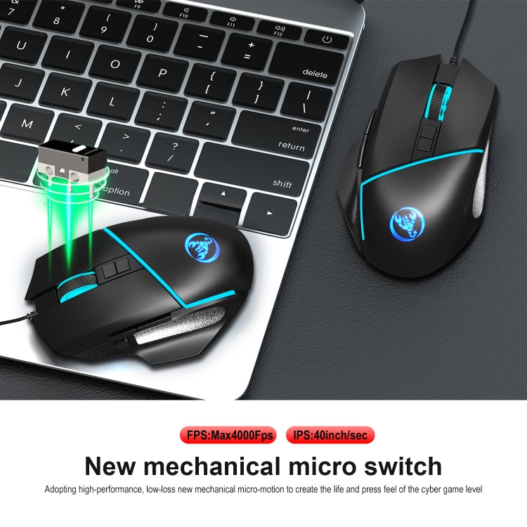 HXSJ V100 + A876 Mobile Game One Hand Wired Keyboard + Mouse Set - free shipping - PMC Jewellery - Order now!