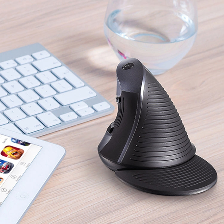 DELUX M618GX Wireless Ergonomic Vertical Mouse 1600DPI Optical Mouse - Wireless Mice by DELUX | Online Shopping South Africa | PMC Jewellery | Buy Now Pay Later Mobicred