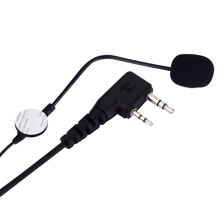 2 Pin PTT Adjustable Volume Motorcycle Helmet Headset Microphone for BAOFENG Radio Walkie Talkie - Microphones & Headsets by PMC Jewellery | Online Shopping South Africa | PMC Jewellery | Buy Now Pay Later Mobicred
