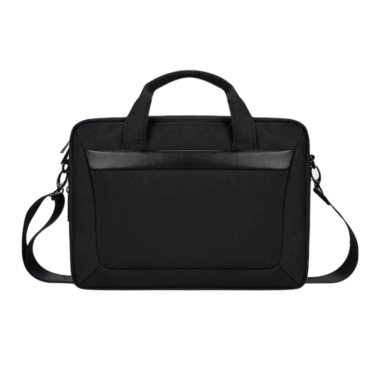 DJ06 Oxford Cloth Water-resistant Wear-resistant Portable Expandable Laptop Bag for 13.3 inch Laptops, with Detachable Shoulder Strap(Black)