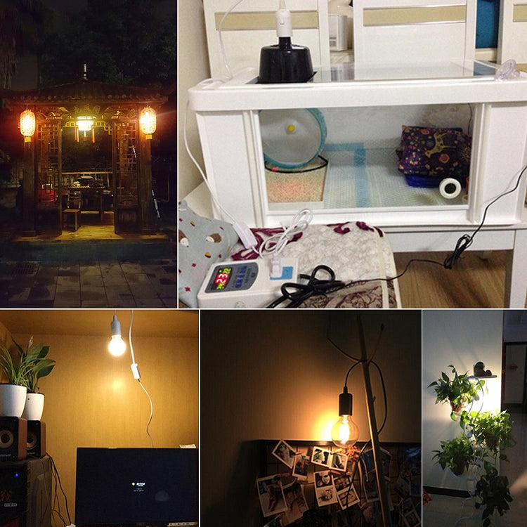 E14 Wire Cap Switch Lamp Holder Chandelier Power Socket with 1.5m Extension Cable, EU Plug(Black) - Lamp Holders & Bases by PMC TechLife | Online Shopping South Africa | PMC TechLife | Buy Now Pay Later Mobicred