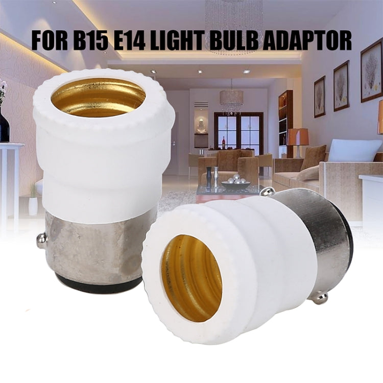 B15 to E14 Light Lamp Bulbs Adapter Converter - Connector & Plug by PMC Jewellery | Online Shopping South Africa | PMC Jewellery | Buy Now Pay Later Mobicred
