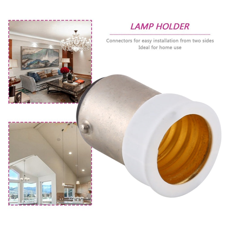 B15 to E14 Light Lamp Bulbs Adapter Converter - Connector & Plug by PMC Jewellery | Online Shopping South Africa | PMC Jewellery | Buy Now Pay Later Mobicred