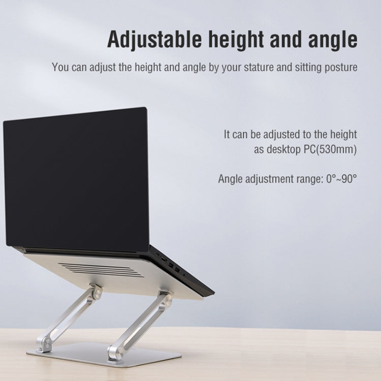 NILLKIN ProDesk Adjustable Aluminum Alloy Laptop Notebook Stand Holder (Grey)
