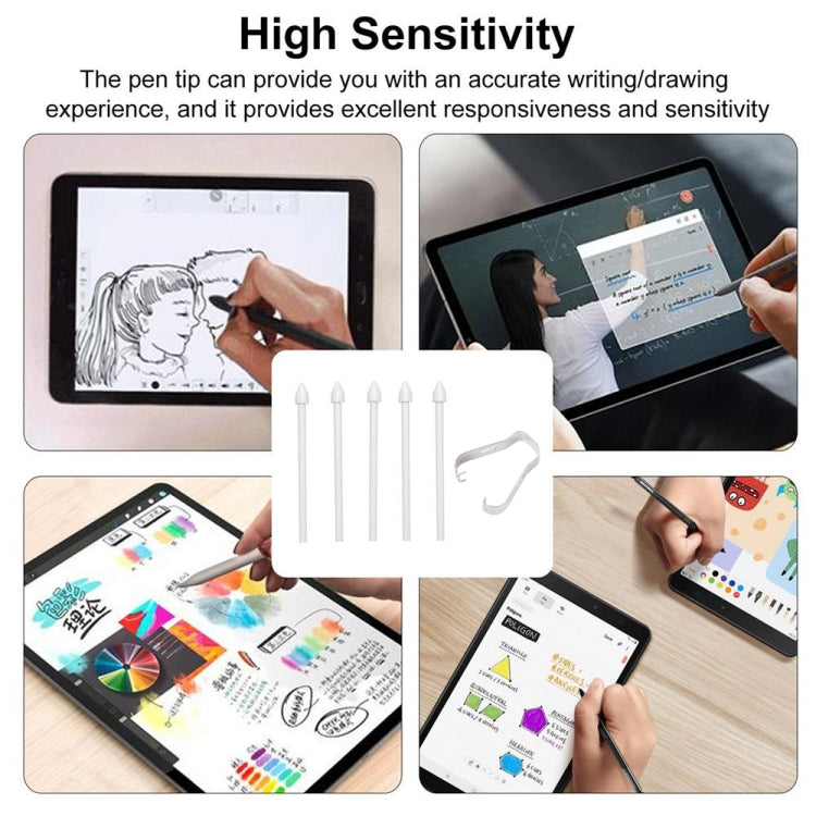 6 in 1 Universal Stylus Pen Replacement Pencil Tips For Samsung Galaxy Tab S8 / S7 / S6 / Galaxy Note20 / Note10 / S23 Ultra / S22 Ultra(Grey) - free shipping - PMC Jewellery - Order now!