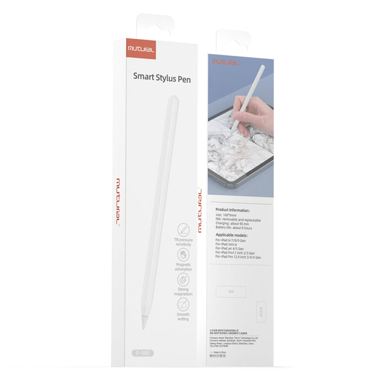 Mutural P-980 Tilt Pressure Sensor Capacitive Stylus Pen with Palm Rejection for iPad after 2018 - free shipping - PMC TechLife - Order now!