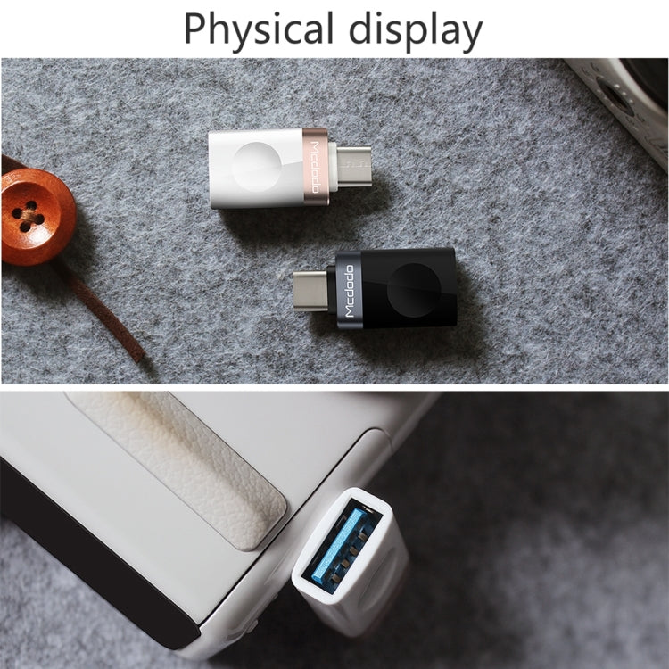 Mcdodo OT-1942 USB-C / Type-C to USB 3.0 AF Data Transmission Charging OTG Adapter(Gold) - OTG Adapter by Mcdodo | Online Shopping South Africa | PMC Jewellery | Buy Now Pay Later Mobicred