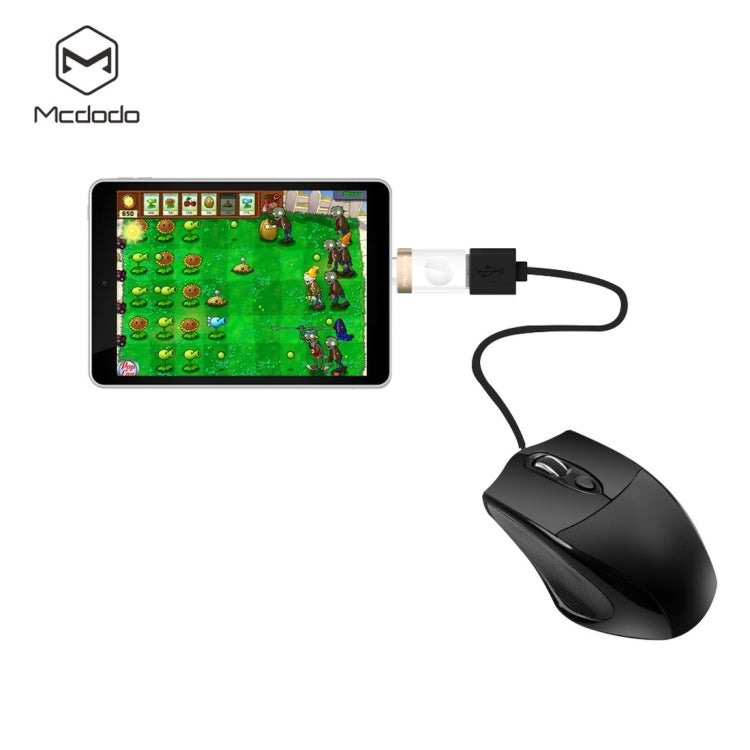 Mcdodo OT-1942 USB-C / Type-C to USB 3.0 AF Data Transmission Charging OTG Adapter(Gold) - OTG Adapter by Mcdodo | Online Shopping South Africa | PMC Jewellery | Buy Now Pay Later Mobicred