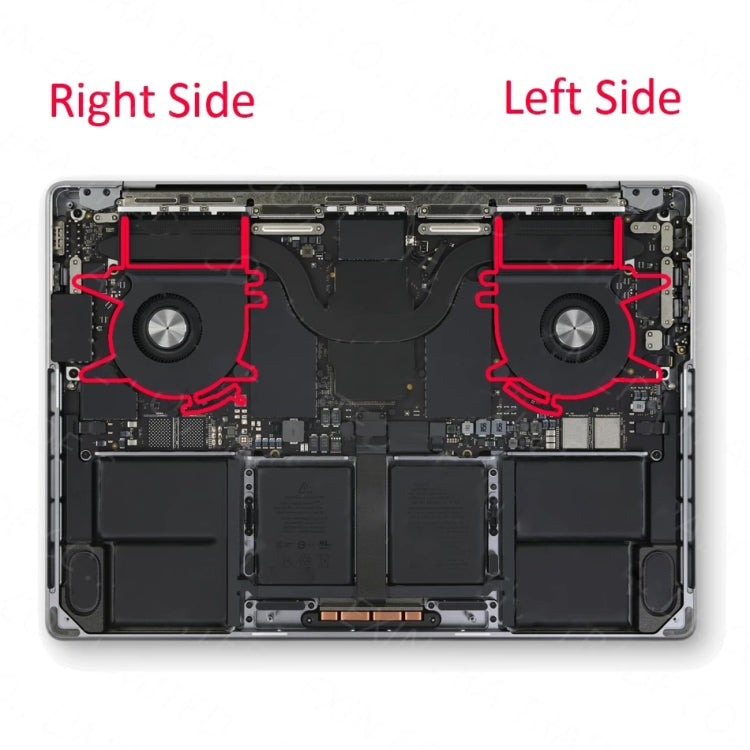 1 Pairs CPU Cooling Cooler Fan For Macbook Pro 14 14.2 inches A2442 EMC3650 2021 - Cooling Fan by PMC TechLife | Online Shopping South Africa | PMC TechLife