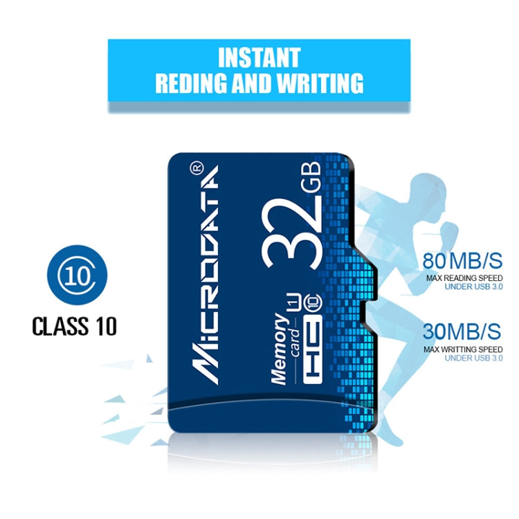 MICRODATA 64GB U3 Blue TF(Micro SD) Memory Card - free shipping - PMC Jewellery - Order now!