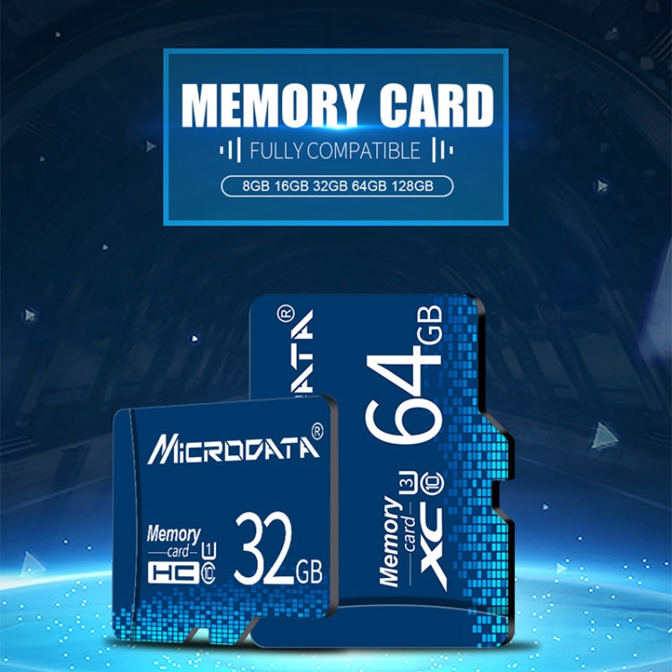 MICRODATA 64GB U3 Blue TF(Micro SD) Memory Card - free shipping - PMC Jewellery - Order now!