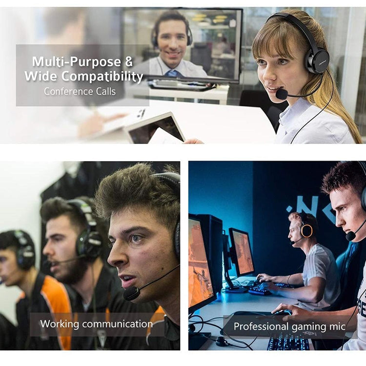 ZJ033MR-03 17cm 4 Level Pin 3.5mm Straight Plug Gaming Headset Sound Card Live Microphone - Microphone by PMC TechLife | Online Shopping South Africa | PMC TechLife
