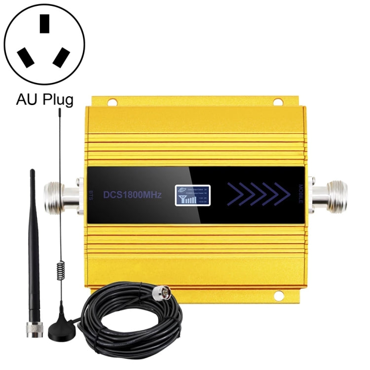 DCS-LTE 4G Phone Signal Repeater Booster, AU Plug(Gold) - free shipping - PMC Jewellery - Order now!