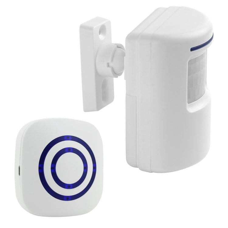 FY-0256 2 in 1 PIR Infrared Sensors (Transmitter + Receiver) Wireless Doorbell Alarm Detector for Home / Office / Shop / Factory, US Plug - free shipping - PMC Jewellery - Order now!