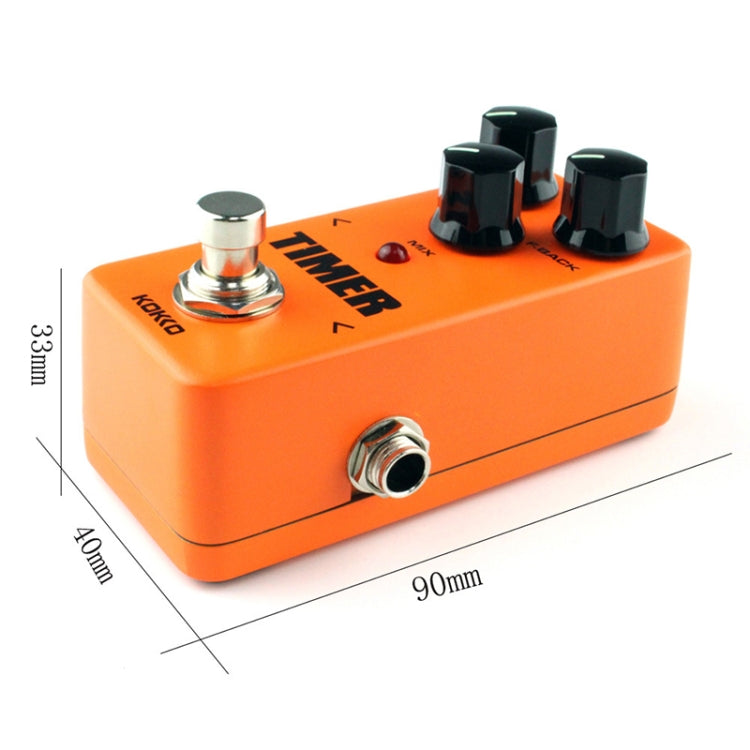 KOKKO FDD2 Mini Electric Guitar Digital Delay Effects Pedal Timer(Orange) - free shipping - PMC Jewellery - Order now!