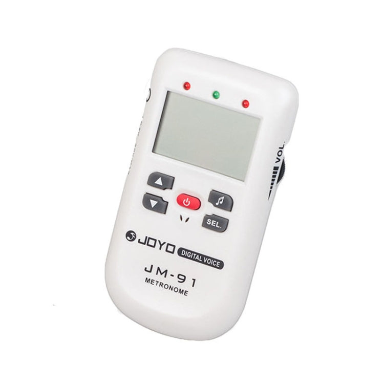 JOYO JM-91 Mini Portable Multi-functional Vocal Metronome Electronic Digital Metronome Tone Generator Tuner for Guitar Violin Ukulele(White) - free shipping - PMC Jewellery - Order now!