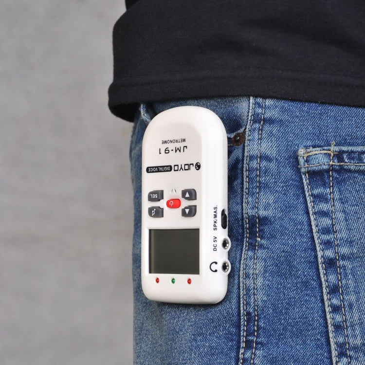 JOYO JM-91 Mini Portable Multi-functional Vocal Metronome Electronic Digital Metronome Tone Generator Tuner for Guitar Violin Ukulele(White) - free shipping - PMC Jewellery - Order now!