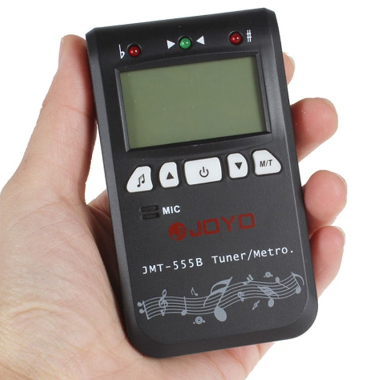 JOYO JMT-555B Metronome Tuner Chromatic Digital LCD Backlight with Tone Generator 3 in 1 Kit for Guitar Violin Ukulele (Black) - String Instrument Accessories by JOYO | Online Shopping South Africa | PMC Jewellery | Buy Now Pay Later Mobicred