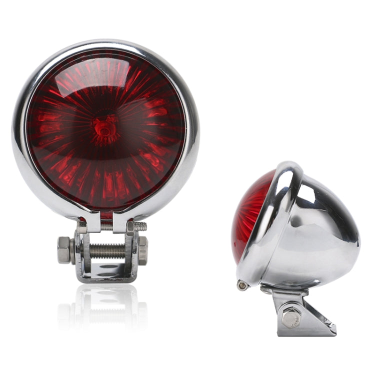 Speedpark 12V Motorcycle Modified Tail Light Brake Light for Harley(Silver+Red) - free shipping - PMC Jewellery - Order now!