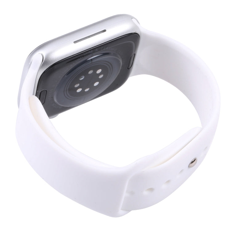 For Apple Watch Series 8 45mm Black Screen Non-Working Fake Dummy Display Model(White)