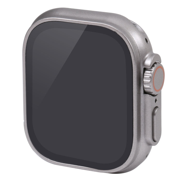 For Apple Watch Ultra 49mm Black Screen Non-Working Fake Dummy Display Model, For Photographing Watch-strap, No Watchband (Silver)