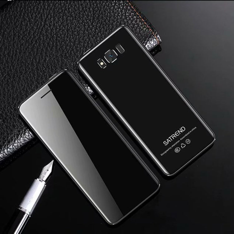 SATREND S10 Card Mobile Phone, 2.4 inch Touch Screen, MTK6261D, Support Bluetooth, FM, GSM, Dual SIM(Black) - free shipping - PMC Jewellery - Order now!