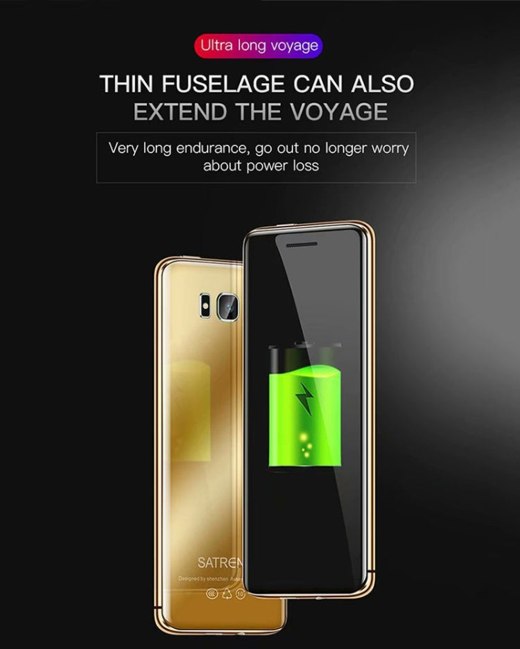 SATREND S10 Card Mobile Phone, 2.4 inch Touch Screen, MTK6261D, Support Bluetooth, FM, GSM, Dual SIM(Black) - free shipping - PMC Jewellery - Order now!