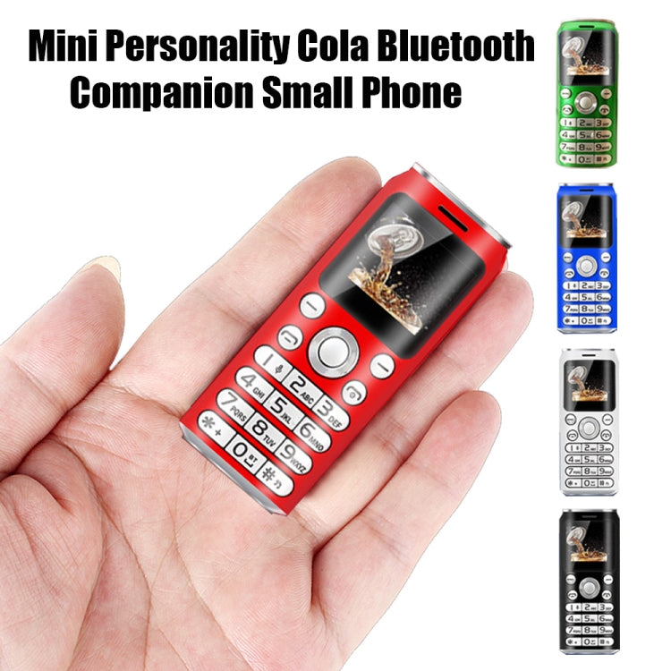 Satrend K8 Mini Mobile Phone, 1.0 inch, Hands Free Bluetooth Dialer Headphone, MP3 Music, Dual SIM, Network: 2G(Black) - free shipping - PMC Jewellery - Order now!