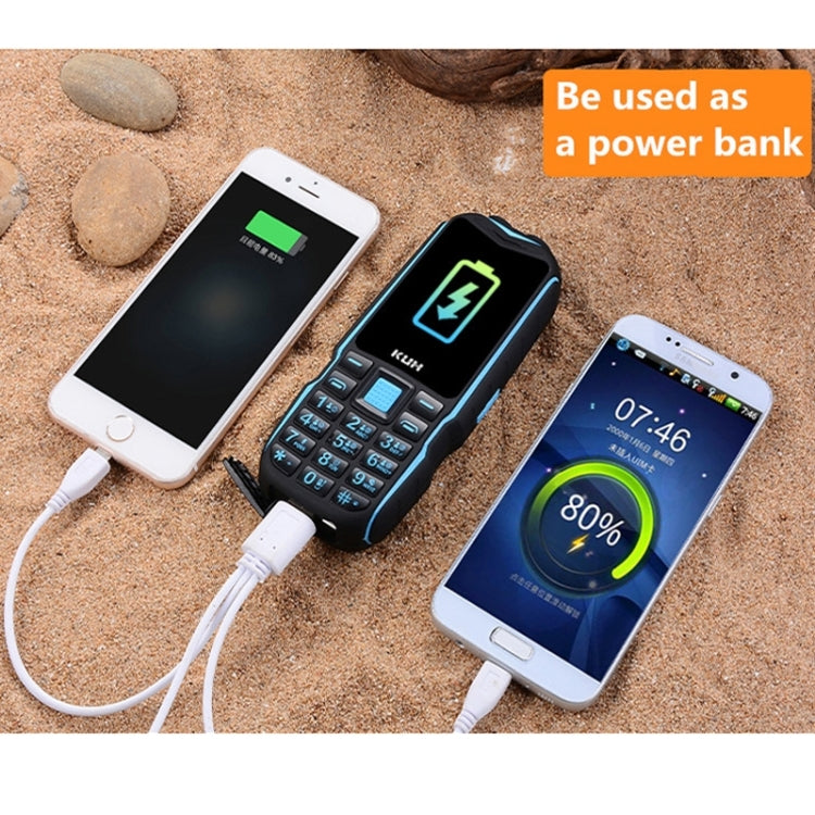 KUH T3 Rugged Phone, Dustproof Shockproof, MTK6261DA, 2400mAh Battery, 2.4 inch, Dual SIM(Black) - free shipping - PMC Jewellery - Order now!