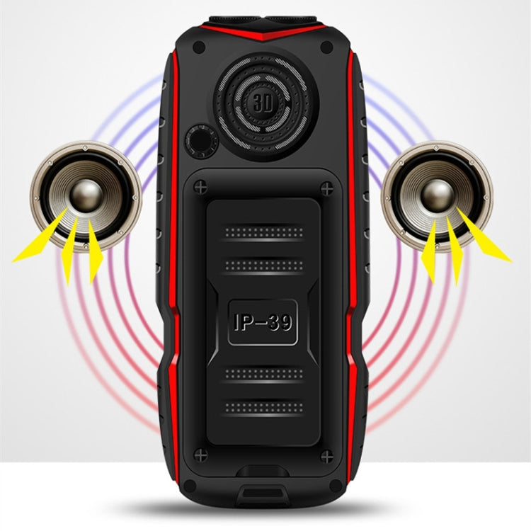 KUH T3 Rugged Phone, Dustproof Shockproof, MTK6261DA, 2400mAh Battery, 2.4 inch, Dual SIM(Black) - free shipping - PMC Jewellery - Order now!