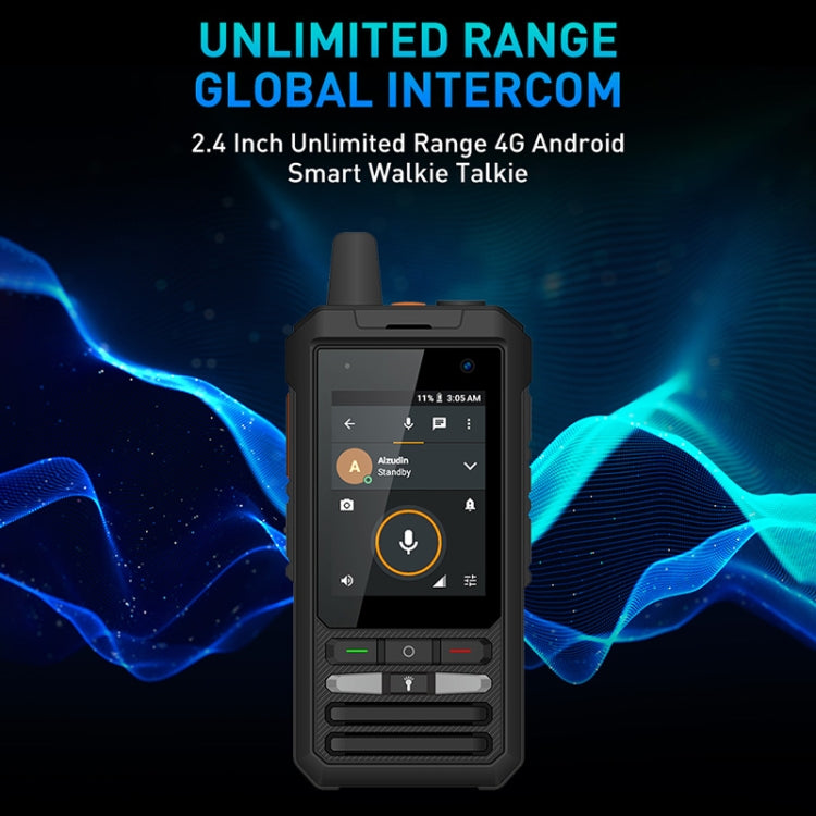UNIWA F80 Walkie Talkie Rugged Phone, 1GB+8GB, Water-resistant Dustproof Shockproof, 5300mAh Battery, 2.4 inch Android 8.1 Qualcomm MSM8909 Quad Core up to 1.1GHz, Network: 4G, Dual SIM, PPT, SOS (Black)