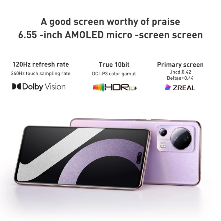 Xiaomi Civi 2 5G, 50MP Camera, 8GB+256GB, Triple Back Cameras + Dual Front Cameras, In-screen Fingerprint Identification, 4500mAh Battery, 6.55 inch MIUI 13 / Android 12 Snapdragon 7 Octa Core 4nm up to 2.4GHz, Network: 5G, NFC (White)