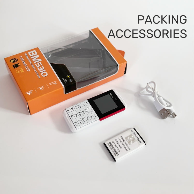 SERVO BM5310 Mini Mobile Phone, English Key, 1.33 inch, MTK6261D, 21 Keys, Support Bluetooth, FM, Magic Sound, Auto Call Record, GSM, Triple SIM (White) - free shipping - PMC TechLife - Order now!