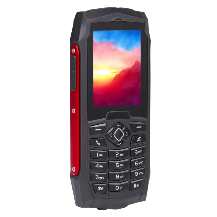 Rugtel R1D Rugged Phone, IP68 Waterproof Dustproof Shockproof, 2.4 inch, MTK6261D, 2000mAh Battery, Loud Box Speaker, FM, Network: 2G, Dual SIM (Red) - free shipping - PMC Jewellery - Order now!