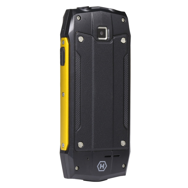 Rugtel R1D Rugged Phone, IP68 Waterproof Dustproof Shockproof, 2.4 inch, MTK6261D, 2000mAh Battery, Loud Box Speaker, FM, Network: 2G, Dual SIM(Yellow) - free shipping - PMC Jewellery - Order now!