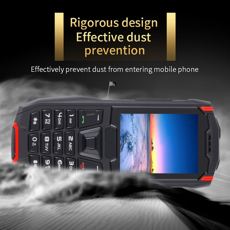 Rugtel R2C Rugged Phone, IP68 Waterproof Dustproof Shockproof, 2.4 inch, MTK6261D, 2500mAh Battery, SOS, FM, Dual SIM(Red) - free shipping - PMC Jewellery - Order now!