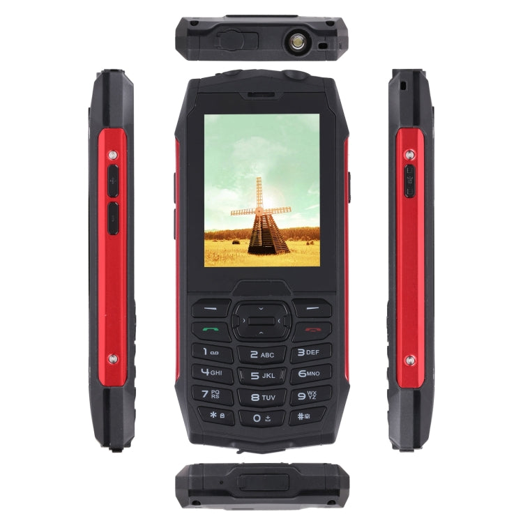 Rugtel R3C Rugged Phone, IP68 Waterproof Dustproof Shockproof, 2.8 inch, MTK6261D, 2000mAh Battery, SOS, FM, Dual SIM(Red) - free shipping - PMC Jewellery - Order now!