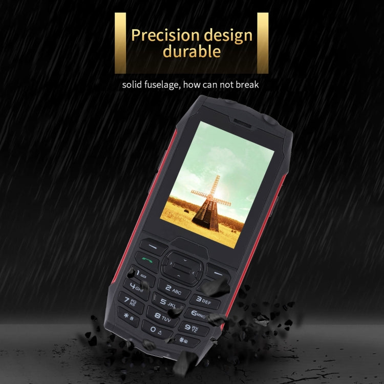 Rugtel R3C Rugged Phone, IP68 Waterproof Dustproof Shockproof, 2.8 inch, MTK6261D, 2000mAh Battery, SOS, FM, Dual SIM(Red) - free shipping - PMC Jewellery - Order now!