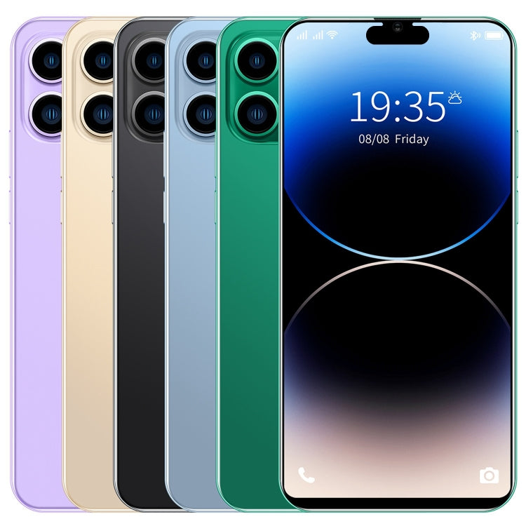i14 Pro Max N85, 1GB+8GB, 6.1 inch Screen, Face Identification, Android 8.1 MTK6580A Quad Core, Network: 3G, Dual SIM (Gold) - free shipping - PMC Jewellery - Order now!