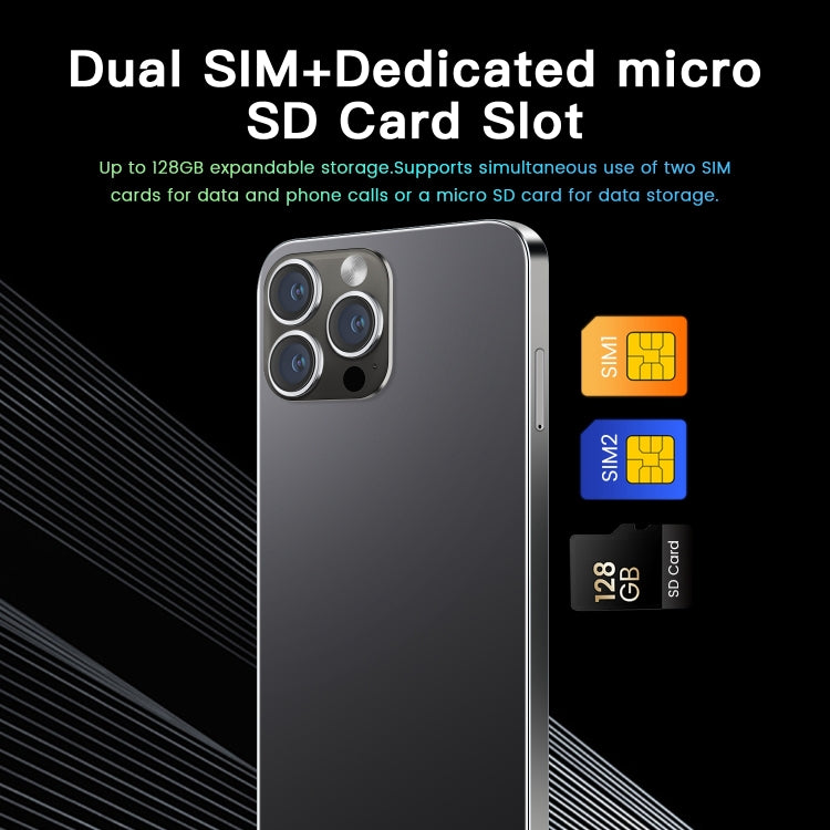 i14 Pro Max N85, 1GB+8GB, 6.1 inch Screen, Face Identification, Android 8.1 MTK6580A Quad Core, Network: 3G, Dual SIM (Gold) - free shipping - PMC Jewellery - Order now!