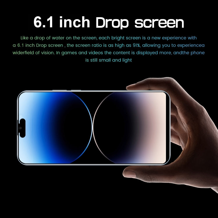 i14 Pro Max N85, 1GB+8GB, 6.1 inch Screen, Face Identification, Android 8.1 MTK6580A Quad Core, Network: 3G, Dual SIM (Gold) - free shipping - PMC Jewellery - Order now!