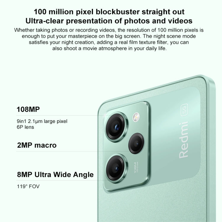Xiaomi Redmi Note 12 Pro Speed 5G, 108MP Camera, 8GB+256GB, Triple Back Cameras, 5000mAh Battery, 6.67 inch MIUI 14 Snapdragon 778G Octa Core up to 2.4GHz, Network: 5G, Dual SIM, NFC, IR (Black) - free shipping - PMC Jewellery - Order now!