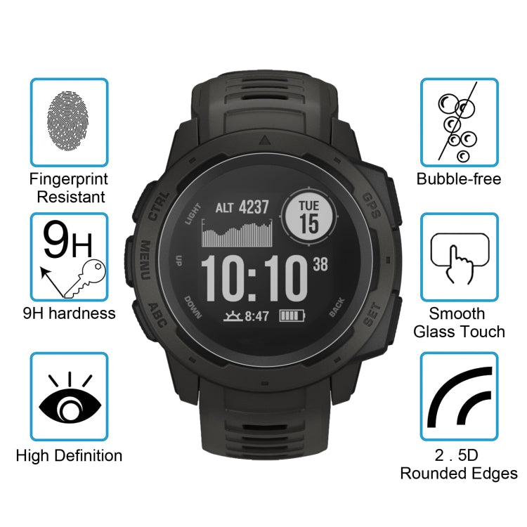 ENKAY Hat-Prince for 42mm Diameter Circular Dial Smart Watch 0.2mm 9H Surface Hardness 2.15D Curved Explosion-proof Tempered Glass Screen Film - Screen Protector by ENKAY | Online Shopping South Africa | PMC Jewellery | Buy Now Pay Later Mobicred
