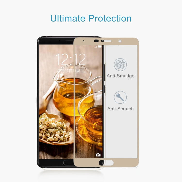 For Huawei Mate 10 9H Surface Hardness 2.5D Curved Edge HD Explosion-proof Tempered Glass Screen Protector(Gold)