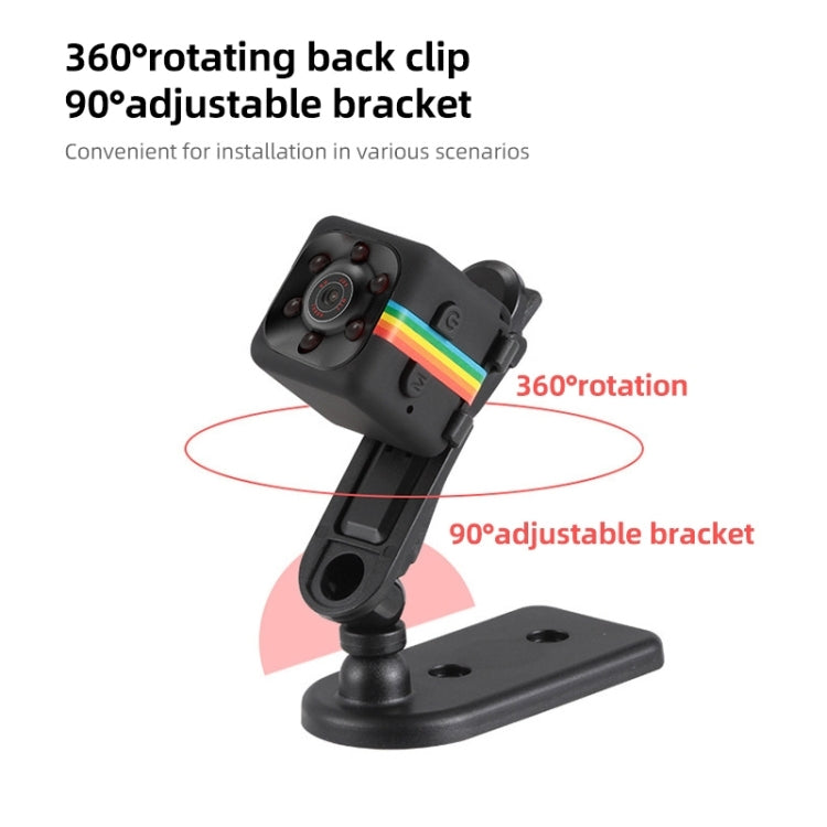 SQ11 Mini DV HD 480P 6 LEDs Sport Recorder Camera with Holder, Support Monitor Detection & IR Night Vision & TF Card (Red) - free shipping - PMC Jewellery - Order now!