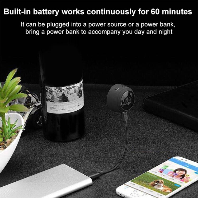 A9 1080P Wifi Wireless Network Camera Wide-angle Recorder(Black) - free shipping - PMC Jewellery - Order now!