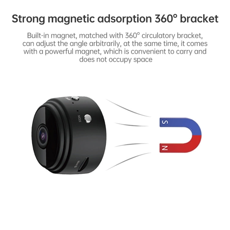 A9 1080P Wifi Wireless Network Camera Wide-angle Recorder(Black) - free shipping - PMC Jewellery - Order now!