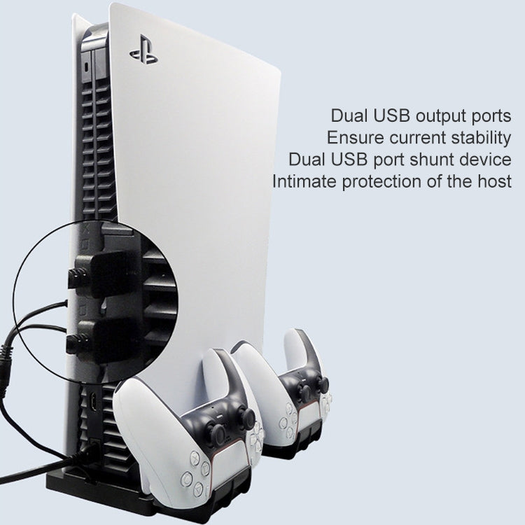 iplay HBP-269 For PS5 De / UHD Charging Stand Vertical Base Holder With Handle Charger - Charger & Power by ipega | Online Shopping South Africa | PMC Jewellery | Buy Now Pay Later Mobicred