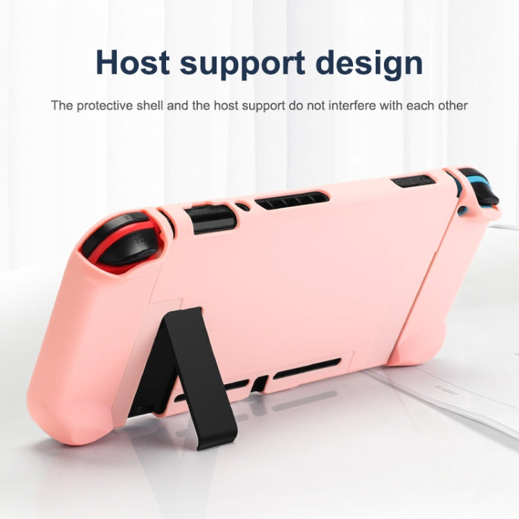 For Nintendo Switch Pure Color Shockproof TPU Case(Pink)